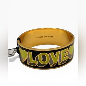 Juicy Couture Yellow and Black Love Bracelet